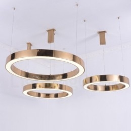 Lampada a sospensione moderna contemporanea in acciaio a 1 luce con paralume in acrilico