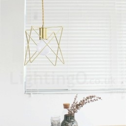 Lampada a sospensione moderna contemporanea in acciaio con paralume a 1 luce