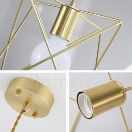 Lampada a sospensione moderna contemporanea in acciaio con paralume a 1 luce