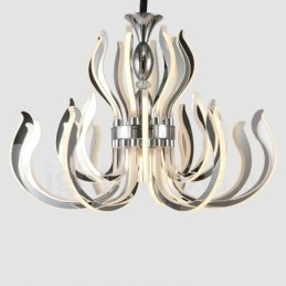 Lampadario moderno contemporaneo in acrilico da 24 luci con paralume in acrilico