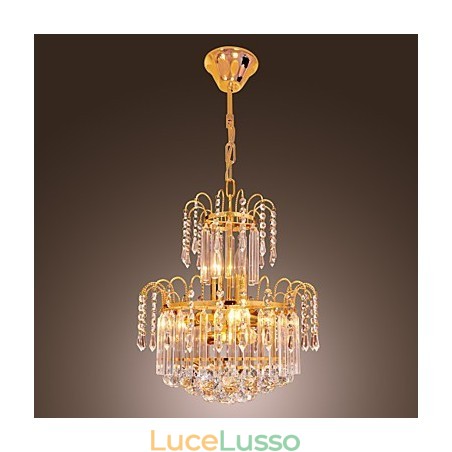 Lampadario di cristallo di lusso con 7 luci Lampadario di cristallo di lusso con 7 luci