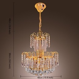 Lampadario di cristallo di lusso con 7 luci