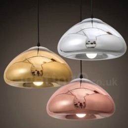 Lampada a sospensione moderna contemporanea in vetro a 1 luce con paralume in vetro