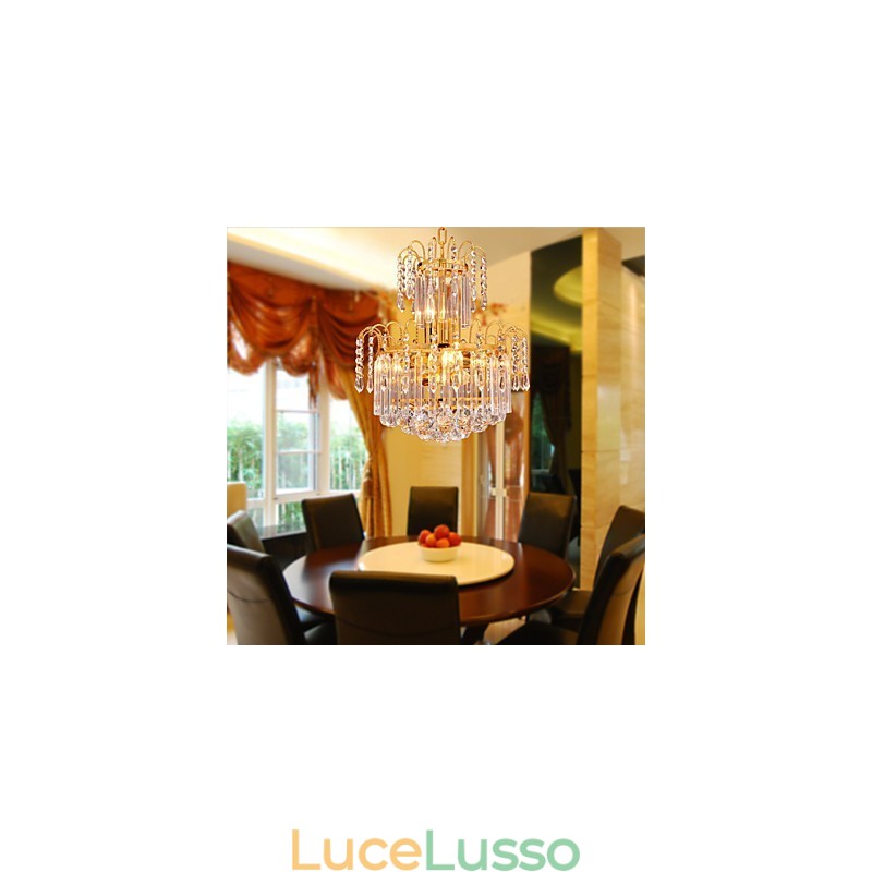 Lampadario di cristallo di lusso con 7 luci