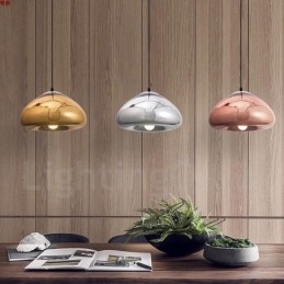 Lampada a sospensione moderna contemporanea in vetro a 1 luce con paralume in vetro