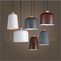 Lampada a sospensione moderna contemporanea in lega di alluminio a 1 luce con paralume in lega di alluminio