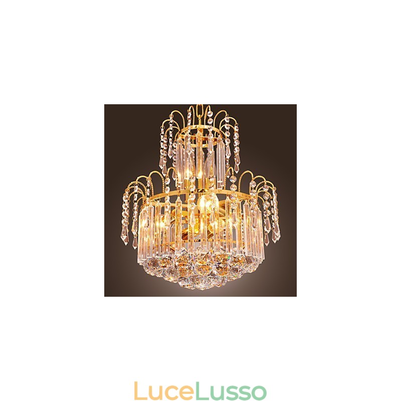 Lampadario di cristallo di lusso con 7 luci