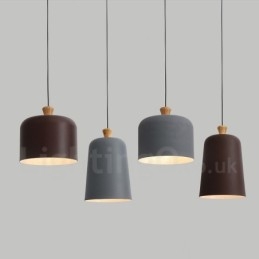 Lampada a sospensione moderna contemporanea in lega di alluminio a 1 luce con paralume in lega di alluminio