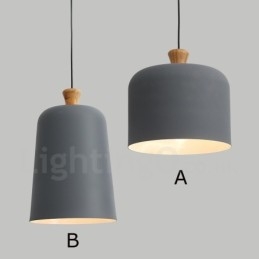 Lampada a sospensione moderna contemporanea in lega di alluminio a 1 luce con paralume in lega di alluminio