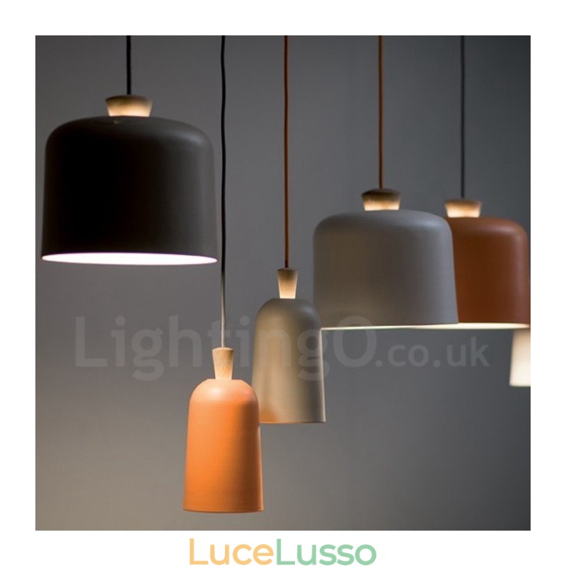 Lampada a sospensione moderna contemporanea in lega di alluminio a 1 luce con paralume in lega di alluminio