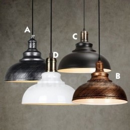 Lampada a sospensione moderna contemporanea in lega di alluminio a 1 luce con paralume in lega di alluminio