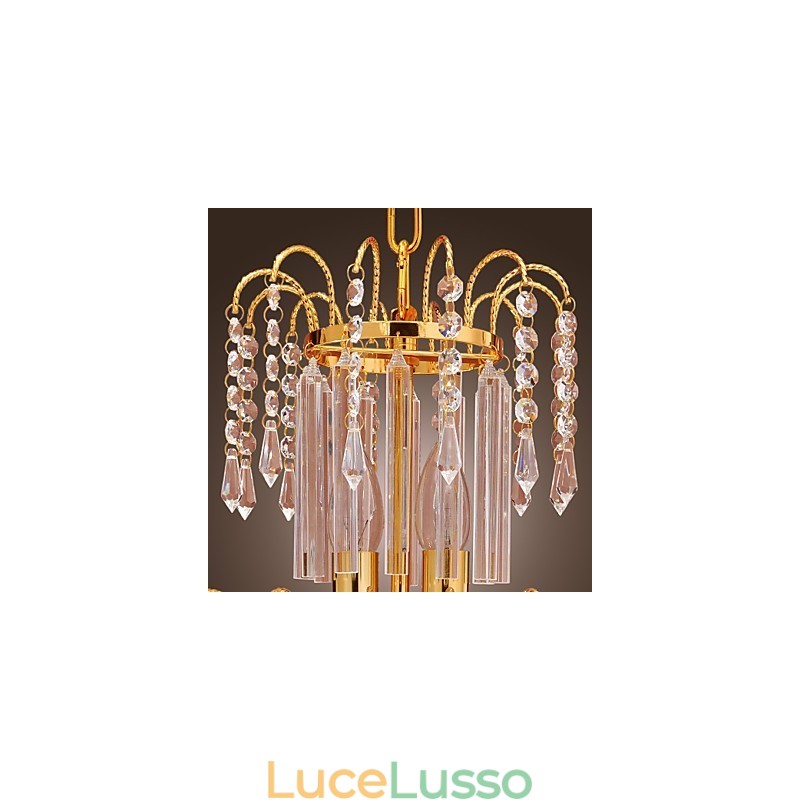 Lampadario di cristallo di lusso con 7 luci