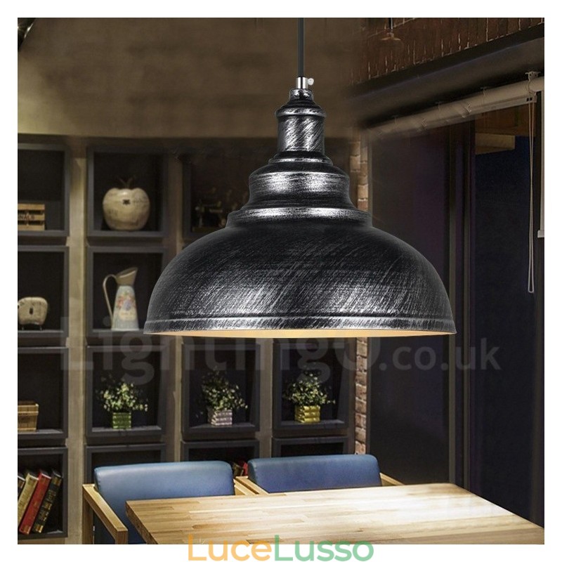 Lampada a sospensione moderna contemporanea in lega di alluminio a 1 luce con paralume in lega di alluminio