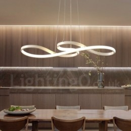 Lampada a sospensione moderna e contemporanea in lega di alluminio con paralume in acrilico