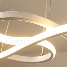 Lampada a sospensione moderna e contemporanea in lega di alluminio con paralume in acrilico