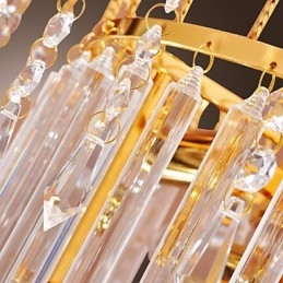 Lampadario di cristallo di lusso con 7 luci