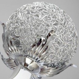 Lampadario moderno contemporaneo dimmerabile a 12 luci in acciaio con paralume in lega di alluminio