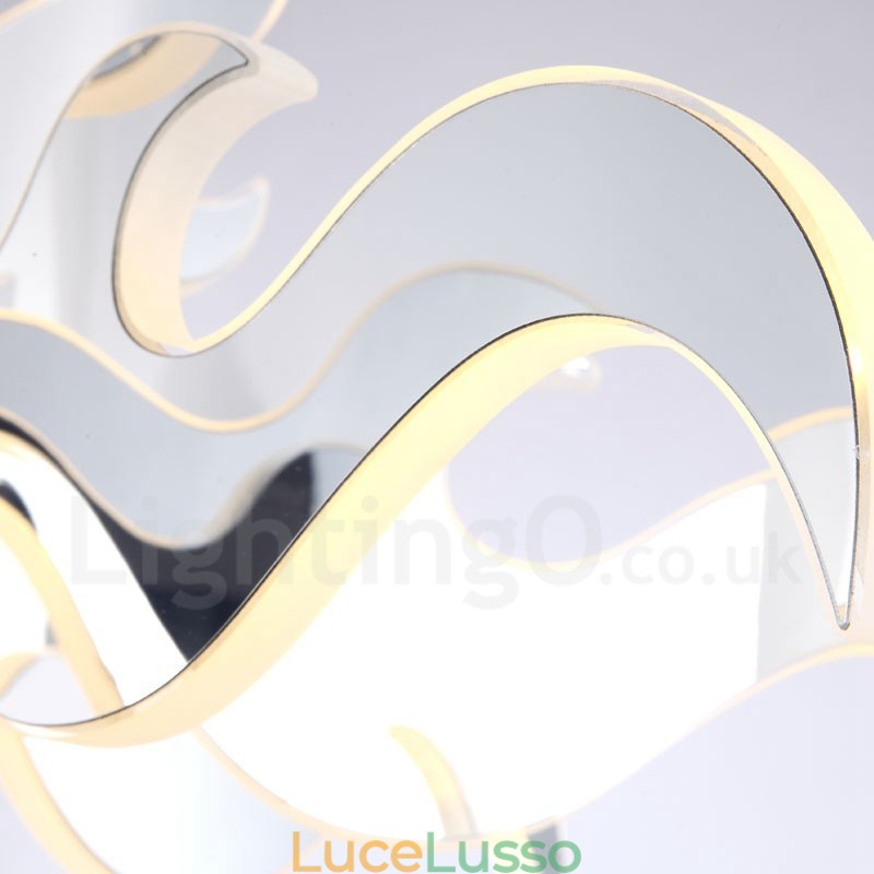 Lampadario moderno contemporaneo dimmerabile in acciaio a 12 luci con paralume in acrilico