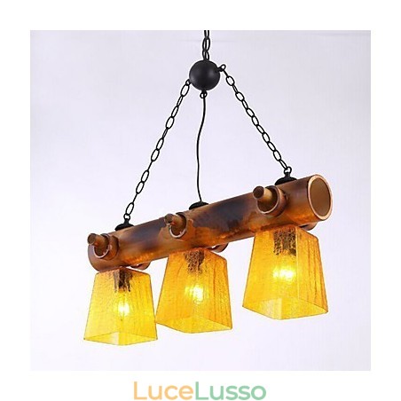 Lampadario in bambù stile country europeo mediterraneo americano Lampadario in bambù stile country europeo mediterraneo americano
