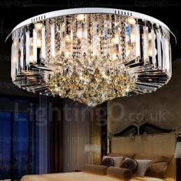 6 luci da soffitto moderne e contemporanee con paralume in cristallo