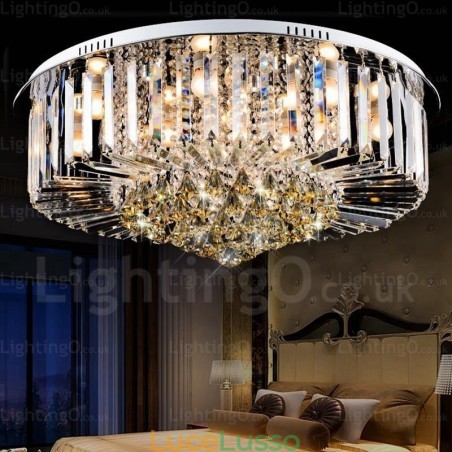 6 luci da soffitto moderne e contemporanee con paralume in cristallo 6 luci da soffitto moderne e contemporanee con paralume in cristallo