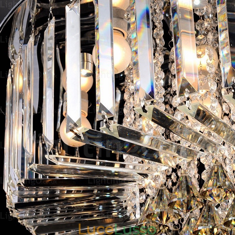 6 luci da soffitto moderne e contemporanee con paralume in cristallo