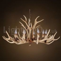 Lampadario moderno contemporaneo nordico rustico country a 8 luci