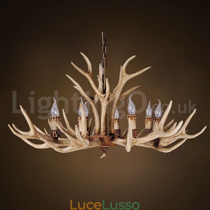 Lampadario moderno contemporaneo nordico rustico country a 8 luci