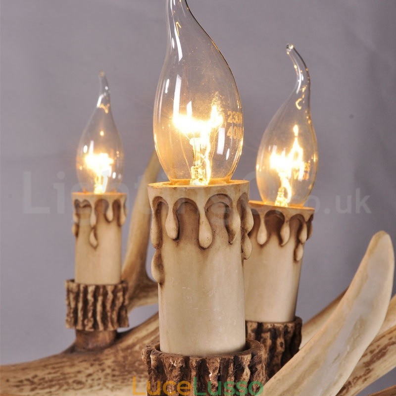 Lampadario moderno contemporaneo nordico rustico country a 8 luci