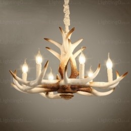 Lampadario retrò vintage a 6 luci
