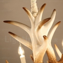 Lampadario retrò vintage a 6 luci