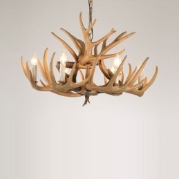 Lampadario retrò vintage a 6 luci