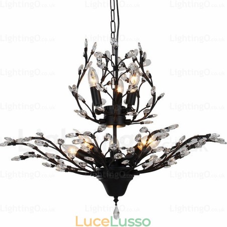 Lampadario rustico country a 8 luci Lampadario rustico country a 8 luci