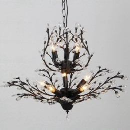 Lampadario rustico country a 8 luci