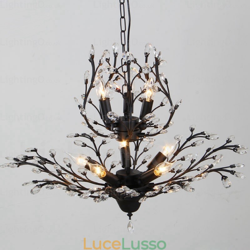 Lampadario rustico country a 8 luci