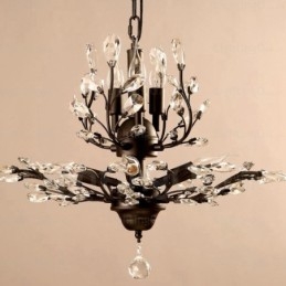 Lampadario rustico country a 8 luci