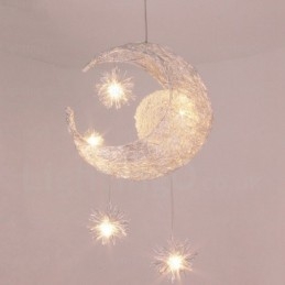 Lampada a sospensione moderna e contemporanea a 5 luci