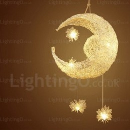 Lampada a sospensione moderna e contemporanea a 5 luci