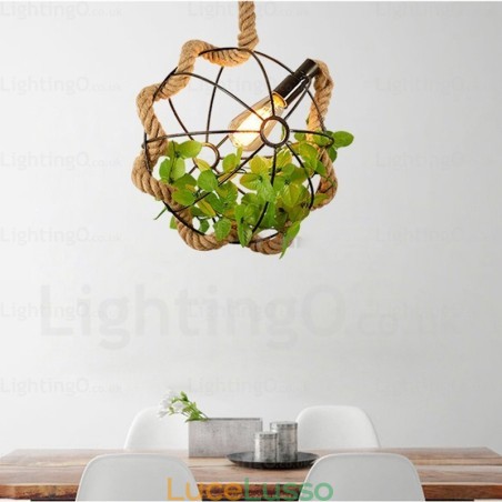 Lampada a sospensione retrò vintage rustica da 1 luce Lampada a sospensione retrò vintage rustica da 1 luce