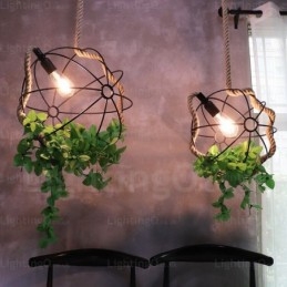 Lampada a sospensione retrò vintage rustica da 1 luce