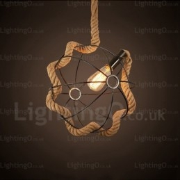 Lampada a sospensione retrò vintage rustica da 1 luce