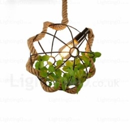 Lampada a sospensione retrò vintage rustica da 1 luce