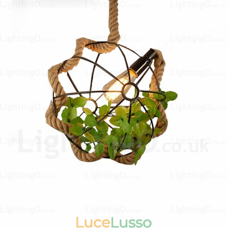 Lampada a sospensione retrò vintage rustica da 1 luce