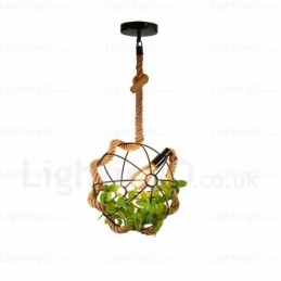 Lampada a sospensione retrò vintage rustica da 1 luce