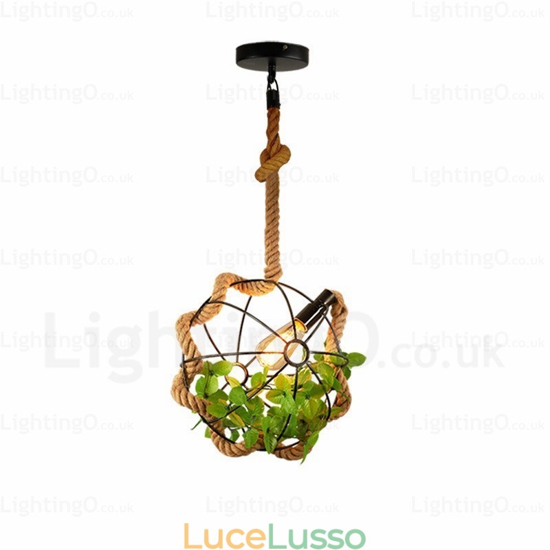 Lampada a sospensione retrò vintage rustica da 1 luce