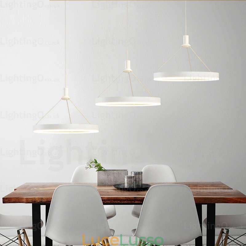 Lampada a sospensione moderna contemporanea a 1 luce con paralume in acrilico