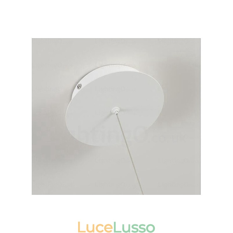 Lampada a sospensione moderna contemporanea a 1 luce con paralume in acrilico