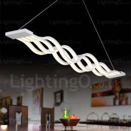 Lampada a sospensione moderna contemporanea a 1 luce con paralume in acrilico