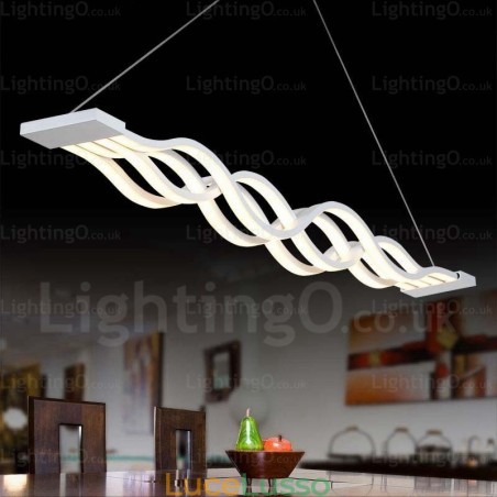 Lampada a sospensione moderna contemporanea a 1 luce con paralume in acrilico Lampada a sospensione moderna contemporanea a 1 luce con paralume in acrilico