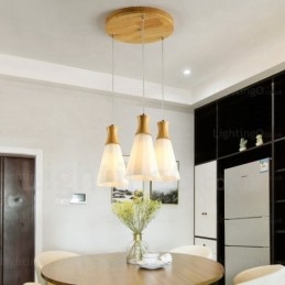 Lampada a sospensione moderna nordica contemporanea con paralume in vetro